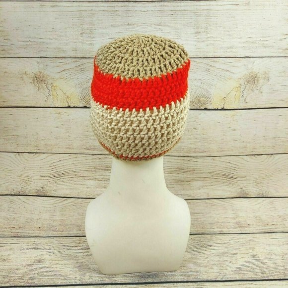 USA Wool Hat Unisex Handmade Knit Winter Warm Beanie Cap Holiday Gift Her & Him - Picture 3 of 10